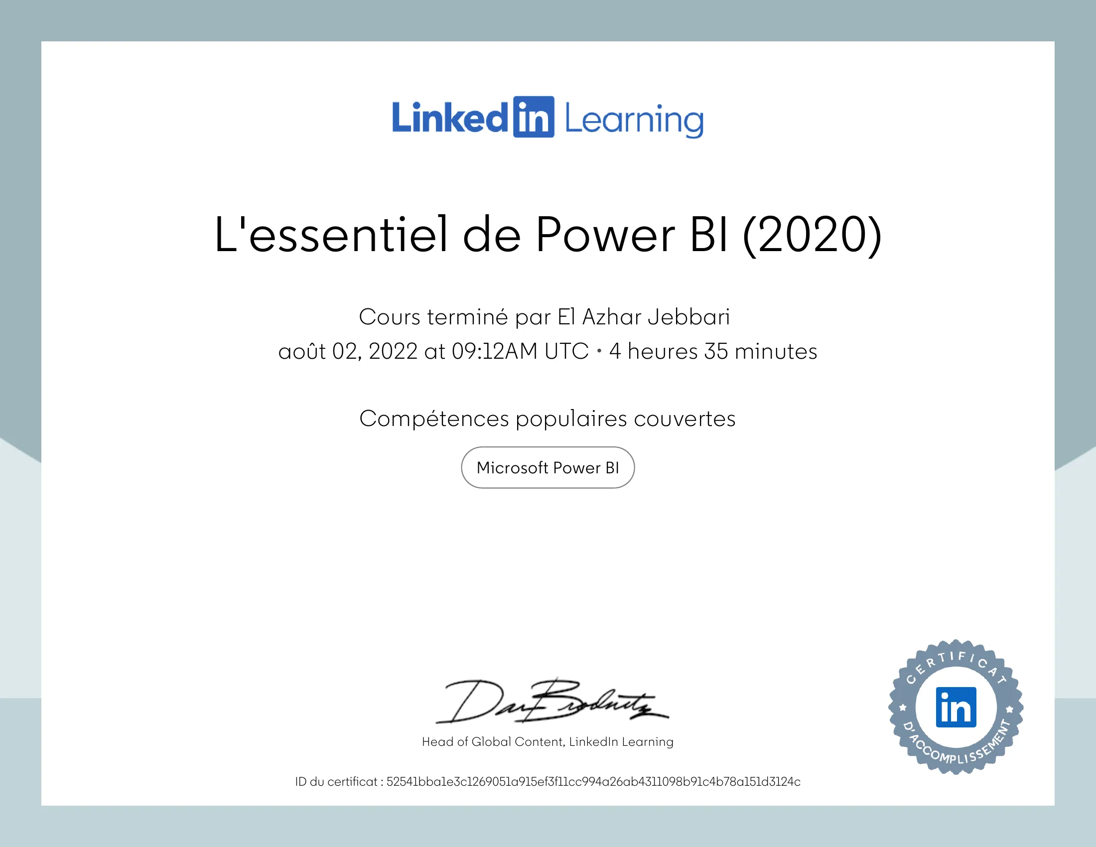 L'essentiel de Power BI (2020)
